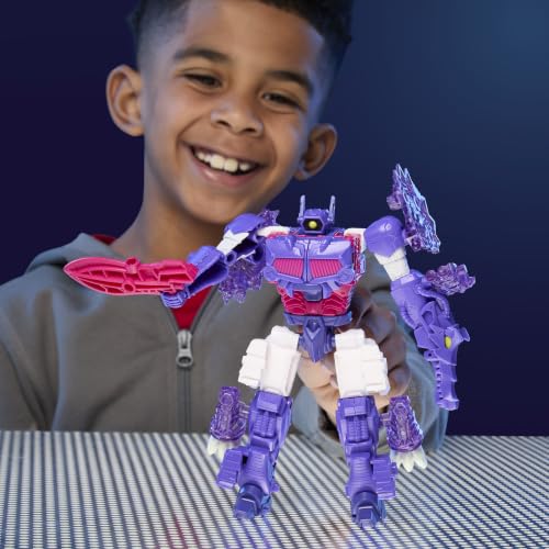 Transformers CYBERWORLD Shockwave Ultimate Cyber Changers Energon Surge Action Figure | Quick Change to Dino Mode | Robot Toys for Kids 6+ - image 3
