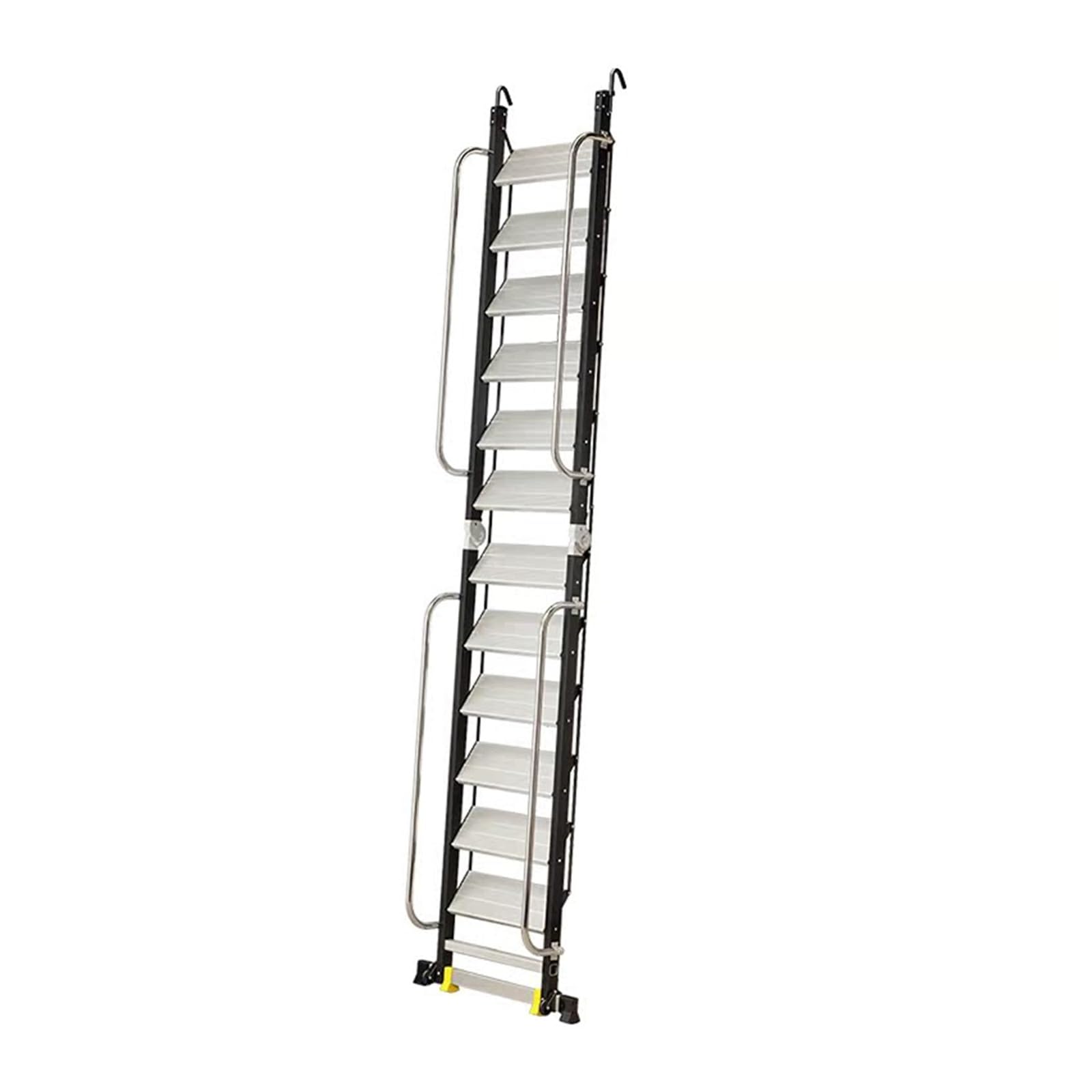 Escaleras de ático portátiles con pasamanos y Ganchos