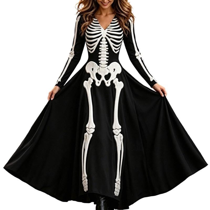 Adult Halloween Costumes Woman Dresses for Women Womens Costume Evening UK Plus Size Outfits Horror Witch Dress 1950s Devil Women's Fancy Adults Older Ladies Clothes Witches Gothic