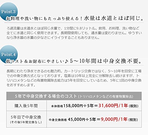 Amazon | ゆうすい ステンレス製 浄水器 [据置型 K1型] | ゆうすい浄水
