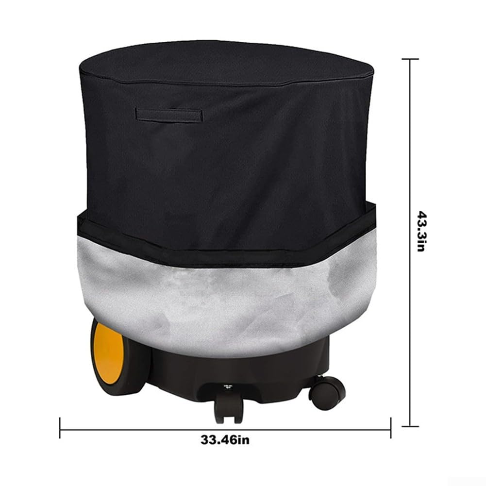 Cubierta eléctrica para astilladora de madera 210D Oxford, protector de trituradora de polvo, impermeable, resistente a los rayos UV, resistente al viento con dobladillo elástico para