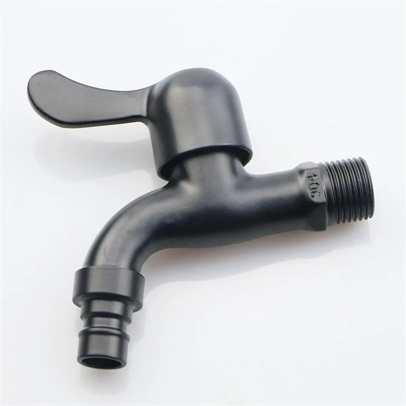 Trryuip A Outside Tap Stainless Steel Faucet Black Wall Mounted Washing Machine Tap Bath Toilet Mop Pool Water Taps For Outdoor Garden Bathroom(A)