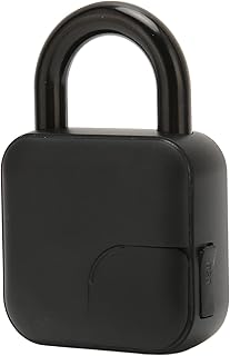 Fingerprint Padlock,Smart Waterproof Electronic Door Lock with Keyless Biometric,Security Anti Theft Padlock for Gym,Sports,Bike,School