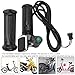 Alomejor Electric Bike Throttle Grip 48V 6 Cores E-Bike Speed Regulation Twist Throttle LCD Electric Quantity Display with Switch