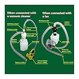 U5GAAALPPQ9 Robot Vacuum Cleaner Generation Portable Turbocharged Cyclone Industrial Dust Collector with Flanged Base Cleans Hard Floor to Carpet (Color : Black)