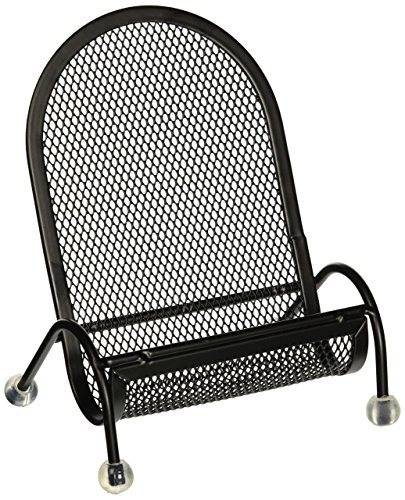 Halter Universal Steel Mesh Desktop Cell Phone Stand/Smartphone Stand/Facetime Stand - Black - 2 Pack