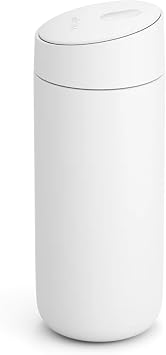 Fellow Carter Slide 16 oz Ceramic Lined Travel Coffee Mug, Matte White