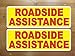 6x18 Roadside Assistance Magnetic signs to fit Car, Tow Truck, Van suv us dot Approved Size