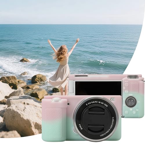 Funda de silicona para cámara Sony ZV-E10 con protectores miniatura 6