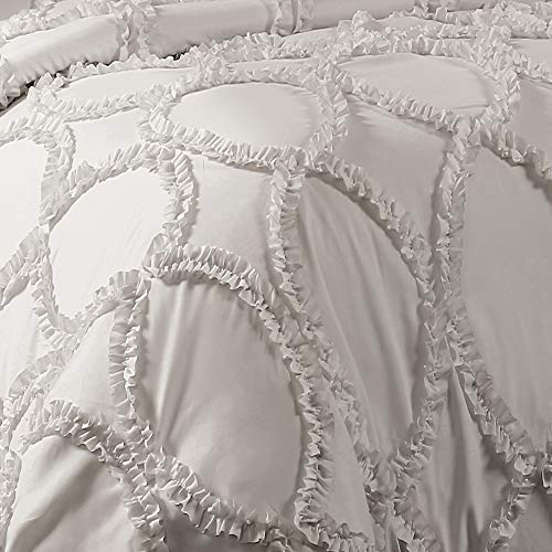 Housse de couette king gris clair en parure 3 pièces pour un lit douillet - 4