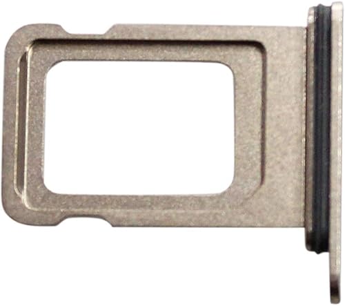 Miniatura 3 de Huasheng Suda - Bandeja de repuesto para iPhone 11 Pro Max con ranura para tarjeta SIM dual (dorado)