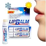 Natural Lip Balm by Boroleum | Best Chapped Lip Moisturizer for Dry Cracked Lips | All Natural Ingre