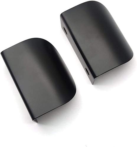 Miniatura 5 de Leaf - Tiradores de gabinete de cocina, tiradores de dedo C a C de 1.54 pulgadas, color negro, curvados, tiradores de barra para armarios con