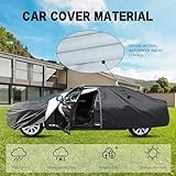Car Cover Waterproof All Weather for BMW 128ti, Car Covers Waterproof Breathable Large, Full Cover Dust UV Rain Snow Protection with Door Zipper gn20 - Image 3