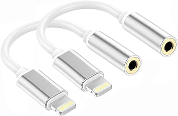 البرق إلى 3.5 mm سماعة رأس جاك محول، أبل MFi معتمد الرقمية مرحبا فاي الصوت سماعة موصل لفون 12/12 برو ماكس 11 برو/XS/XR/X/8 7 SE، باد برو ميني، دعم دائرة الرقابة الداخلية 1014.4 وما بعده