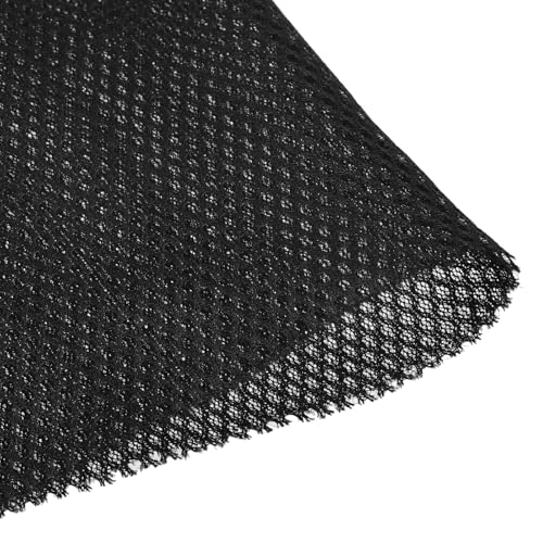 uxcell Black Speaker Mesh Grill Cloth (not Cane Webbing) Stereo Box Fabric Dustproof Cloth 100cm x 150cm 39