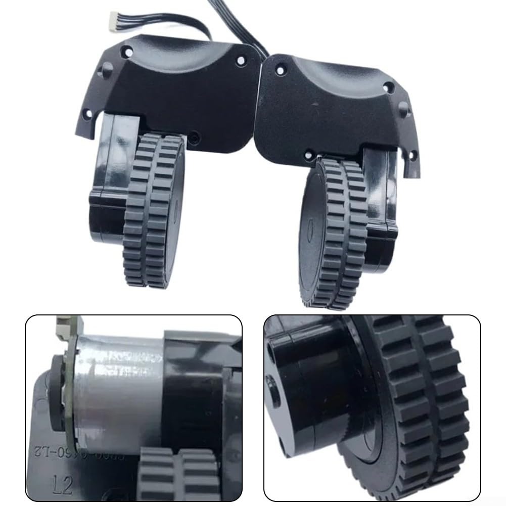 Linkes Rechtes Ersatzrad für Eufy für Robovac R500/15C/G10/25C/30C/35C/11s Staubsaugerroboter Zubehör,staubsauger roboter zubehör für leises Arbeiten(R+LRad)