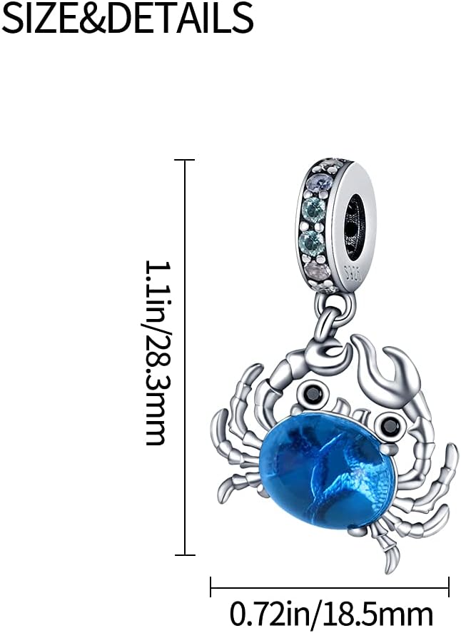 Pandach 925 Sterling Silver Charms Beads for Bracelets and Necklaces Butterfly and Headphones Pendants Clover Charms Jewelry Gift for Women - Image 6