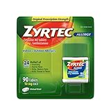 Zyrtec 24 Hour Allergy Relief Tablets - 10mg, 90 ct