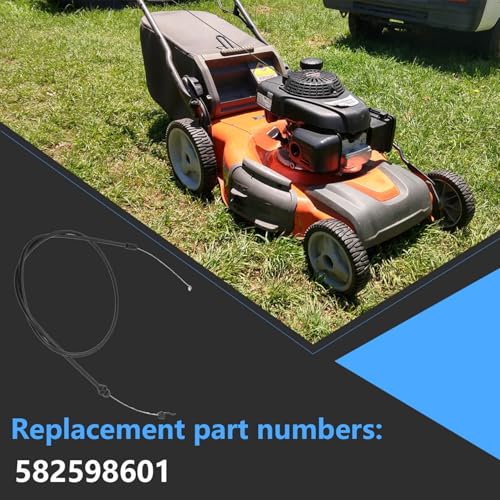 Drive Cable 582598601,for Husqvarna Walk Behind Mower L221A LC221A, for Poulan Pro PR675AWD,Repalcement for Husqvarna Self Propel Cable Lawn Mower Parts Accessories - Thumbnail 3