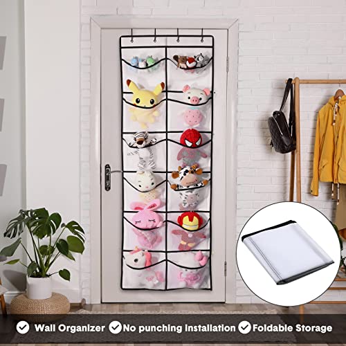 3 Pieces Over The Door Shoe Organizer 12 Large Mesh Pockets Shoe Holder For Back Of Door Closet Door Organizer Hanging Shoe Rack For Closet With 12 Metal Hooks For Bedroom Closet Dorm, White #TOP5