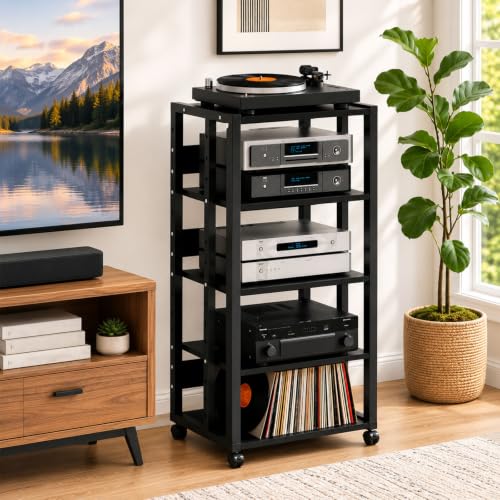 Holnut 5-Tier AV Media Stand