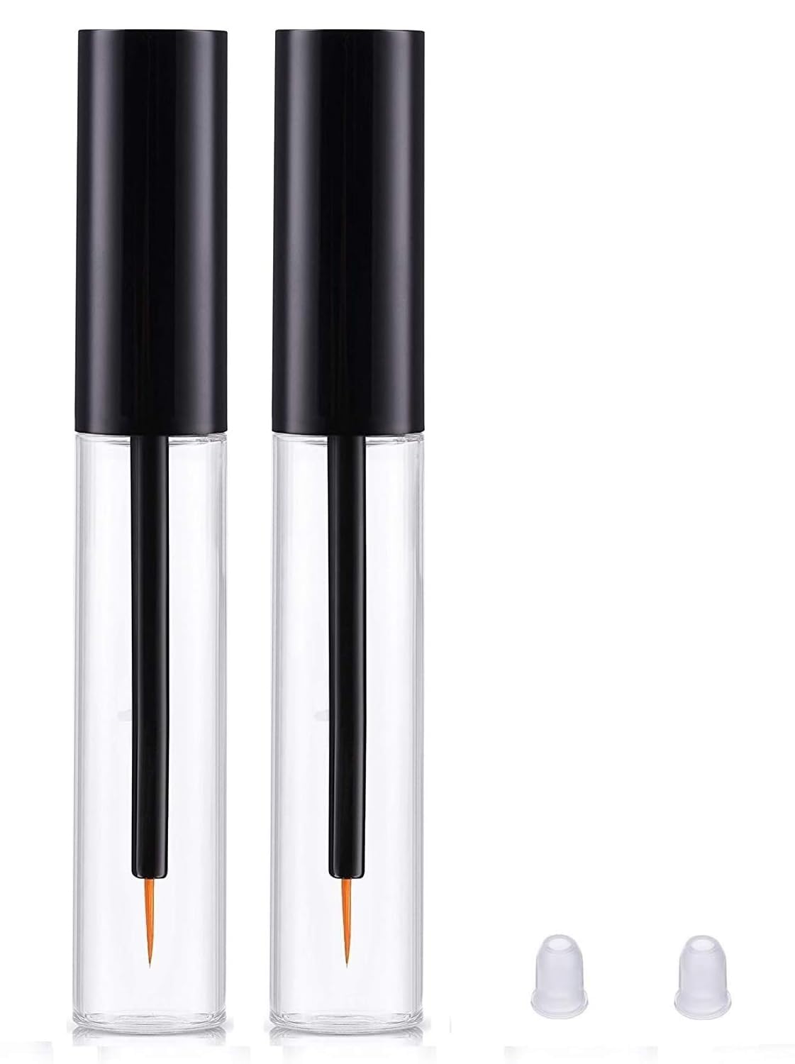 RAJry 2 pcs 10ml Eyeliner Empty Bottle, Eyeliner Tube Empty Refillable Disposable Eyeliner Brush Applicator Eyeliner Lash Rapid Growth Container for DIY Eyelash Growth Oil, Eye Gloss Liquid-image-24