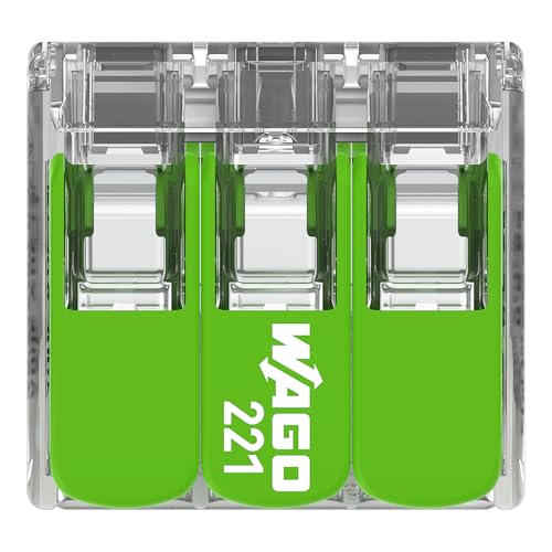 Borne de connexion 3 conducteurs WAGO 221-623 Green Range 6mm²