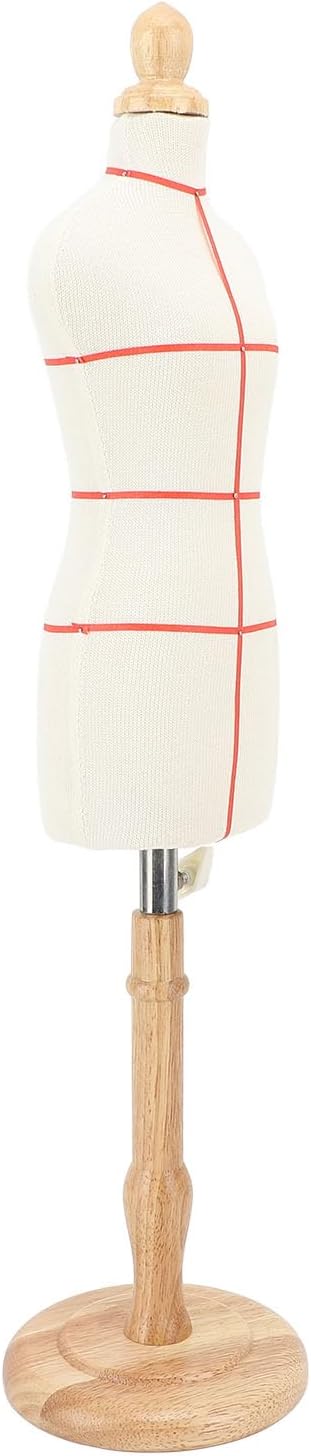 Female Dress Form Mannequin Torso Beech Wood Stable Dress Form with Stand for Display Sewing Clothing Tailoring Dressmaking Professional Use