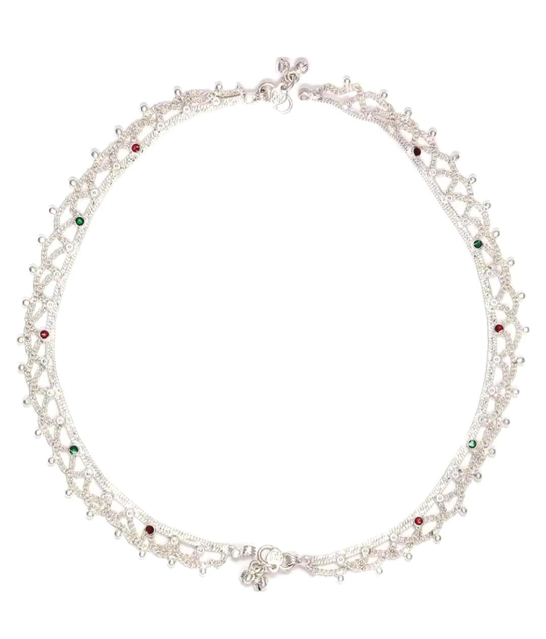 Traditional Ethnic Anklets GERMAN Silver Jhaalar design payal/pajeb/Nupur/Anklets for Women-SET OF -1 (B0D1MTB4MS) Amazon Price History, Amazon Price Tracker
