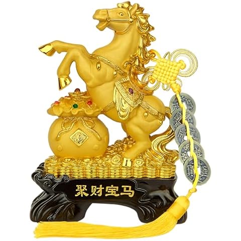 Betterdecor 2026 Zodiac Horse Statue with Coins Cover