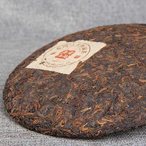 通用 Té hervido Puerh Tea Cake Té Negro Maduro Spring Sea Brown Mountain Palace 357g - Imagen 4
