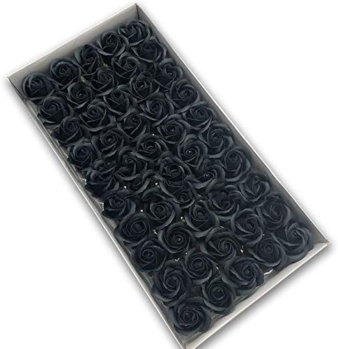 N++A 50pcs/Box Dia 4.5cm Cheap Soap Rose Head Romantic Wedding Valentine's Day Gift Wedding Banquet Home Decoration Hand Flower Art (11)