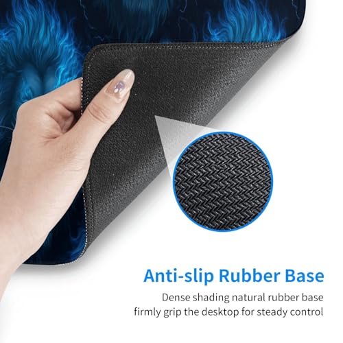 Tapis de souris de jeu avec bords cousus et base caoutchouc