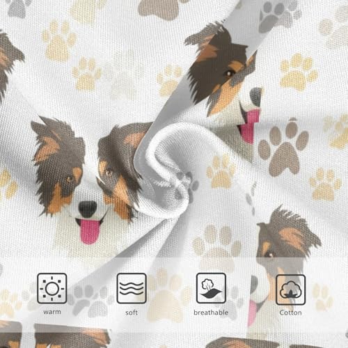 Toddler Underwear Floral 2t Cotton Cute Panties Girl Fancy Briefs Girls Undies Cute Dogs Paw Prints White3