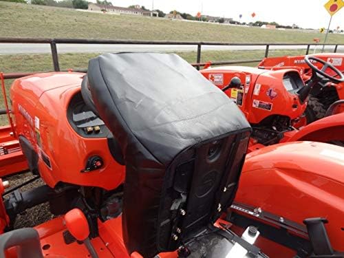 Durafit Seat Covers, Kubota for Tractors L3301,L3901,L4701, KU21 (L1 Black Leatherette)