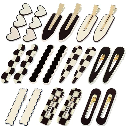 20 Pinzas para cabello tipo duckbill en acrílico miniatura 1