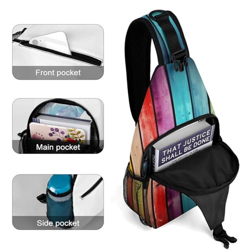 Morrales Sling Bag Color Blanco Deportivo para Senderismo miniatura 4