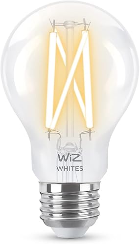 Miniatura 3 de WiZ Connected Lámpara LED de filamento transparente A19 blanco sintonizable de 60 W, 2700 K - 5000 K, control inteligente con aplicación WiZ,