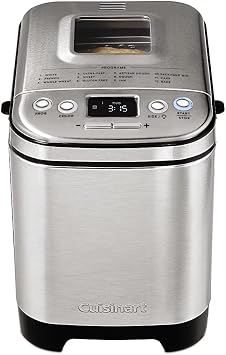 Cuisinart Bread Maker Machine, Compact and Automatic, Customizable Settings, Up to 2lb Loaves, CBK-110P1, Silver & Ice Cream Maker by Cuisinart, Ice Cream and Frozen Yogurt Machine, 2-Qt. Double
