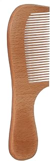 Sonata Wooden Hair Comb - Light Brown