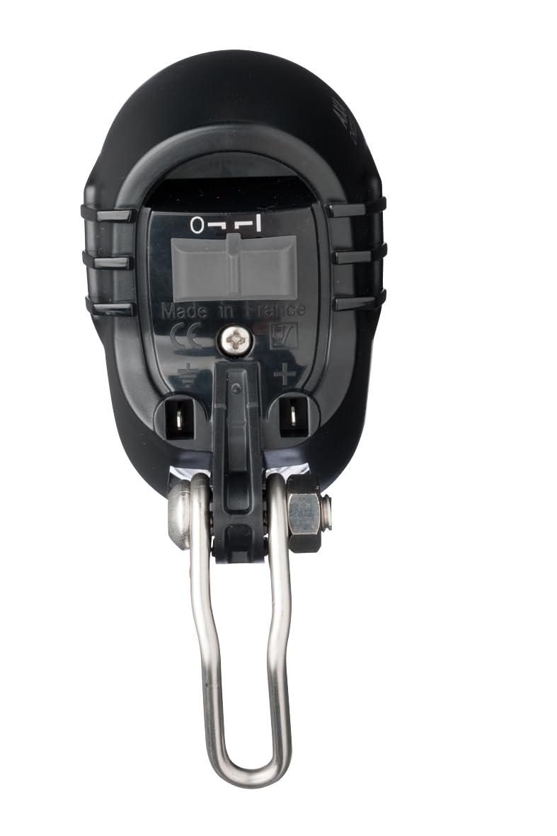 AXA Echo 15 Switch Dynamo Fahrradlicht Vorne, Fahrrad Scheinwerfer, LED Frontlicht, Integrierter Reflektor, Clear Lens Technology