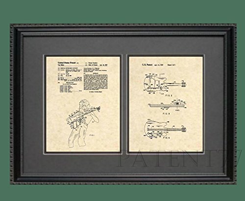 Patent Prints - Eddie Van Halen Guitar - Guitar Wall Art - Patent Art Poster (8.5 X 11) - 133 #TOP2