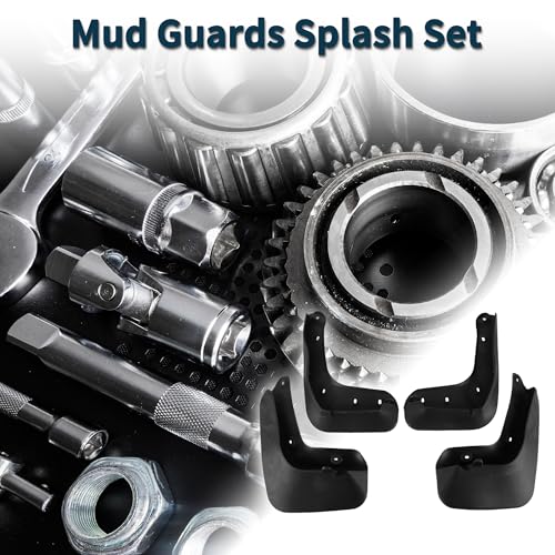 Image of Mud Flaps Splash Guards for Volkswagen Scirocco 2007-2019 W /Mount Accessories Mud Guards Front and Rear 1 Set