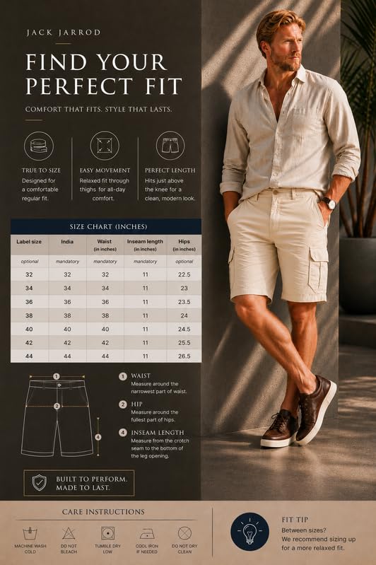 Image of Comfort Fit Shorts for Men & Women | Cotton Stretch Fit | 32-44