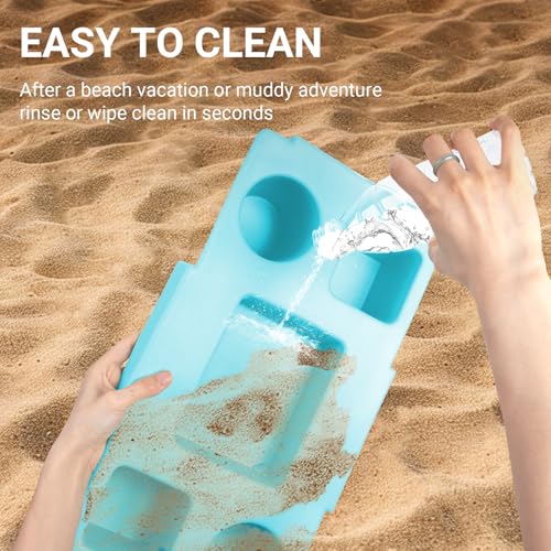 Organizer Tray Top for Bogg Bag – Cup Holder & Storage Lid Compatible with Bogg Bag XL - For Stanley 30oz 40 oz – Outdoor Beach & Travel Tabletop Insert – Easy to Clean (Sky Blue)4