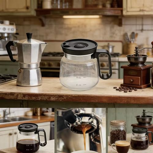 Taza de vidrio con forma de cafetera 16 oz miniatura 5