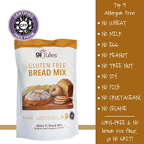 Gfjules Certified Gluten Free Bread Baking Mix | No Grit, Non-Gmo, Vegan, Kosher & Top 9 Allergen Free | Baking Alternative To Regular Bread Mixes thumb #3