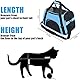 SP-Cow Haustier Träger, Transporttasche für Katzen Hunde, Comfort Fluggesellschaft zugelassen Travel, faltbar Katzenbox Oxford Gewebe mit ausgezeichneter Durchlüftung, für Katzen, Kleine Hunde, Welpen