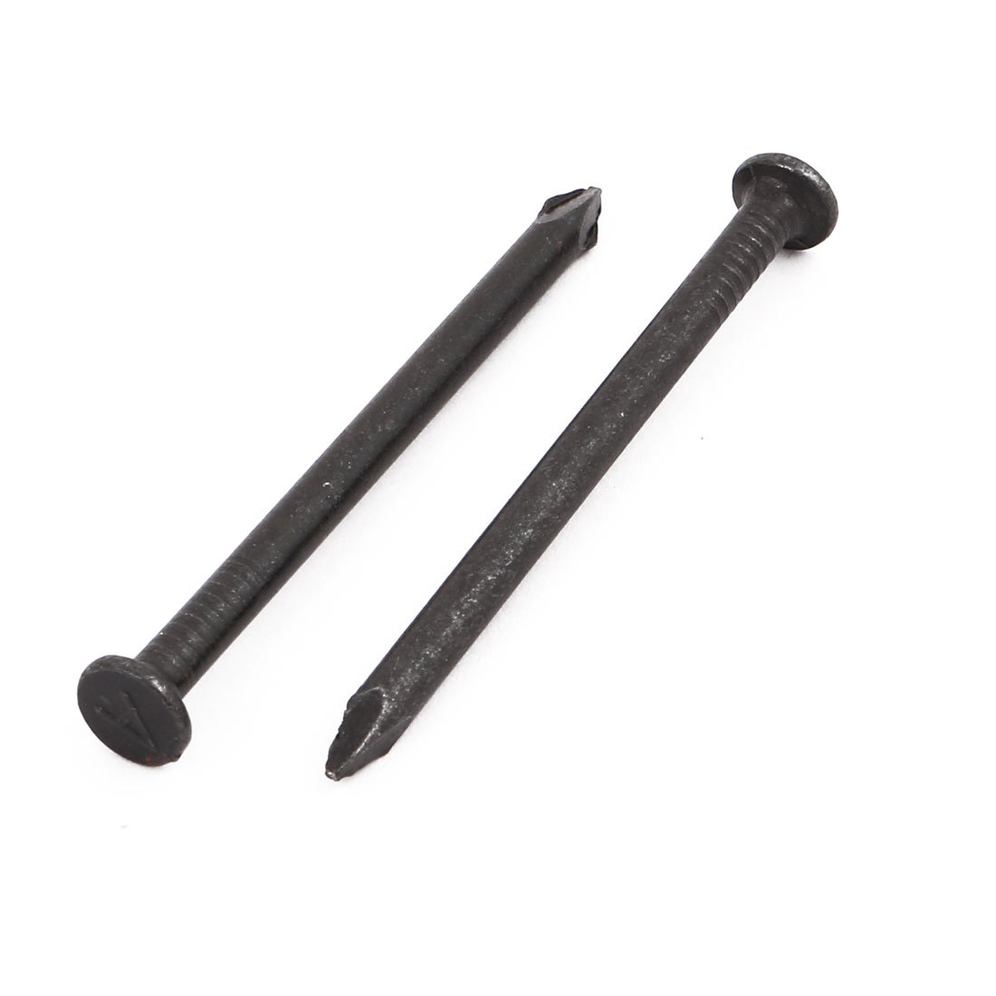 Aexit 2.5-inch Length Fastener Carbon Steel Point Tip Wall Cement Nail Black 30pcs Model:15as586qo751
